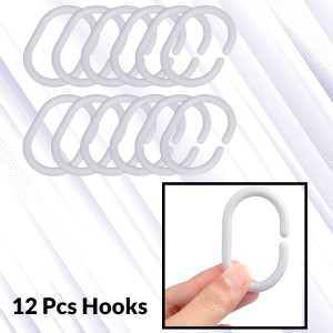 3D Printed Waterproof Polyester Pack of 1 Shower Curtain for Bathroom with 12 Hooks (Mickey & Minnie Mouse)