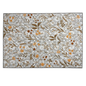 Welspun Anti – Skid & Machine Washable 981 GSM Polyester Carpet for Living Room, Bedroom & Dining Area (Beige)