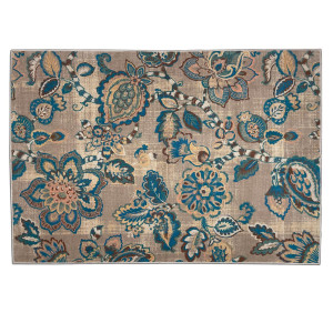 Welspun Anti – Skid & Machine Washable 981 GSM Polyester Carpet for Living Room, Bedroom & Dining Area (Brown)