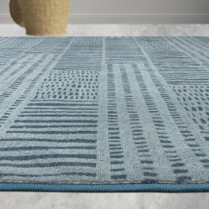 Welspun Anti – Skid & Machine Washable 981 GSM Polyester Carpet for Living Room, Bedroom & Dining Area (Light Grey)