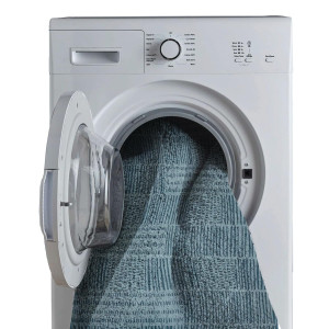 Welspun Anti – Skid & Machine Washable 981 GSM Polyester Carpet for Living Room, Bedroom & Dining Area (Light Grey)