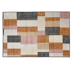 Welspun Anti – Skid & Machine Washable 981 GSM Polyester Carpet for Living Room, Bedroom & Dining Area (Rust)