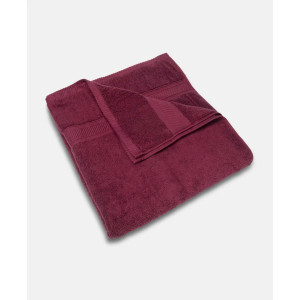 Jockey 100% Cotton Terry Ultrasoft and Highly Absorbent 600 GSM Solid Bath Towel for Bathroom (Burgundy)