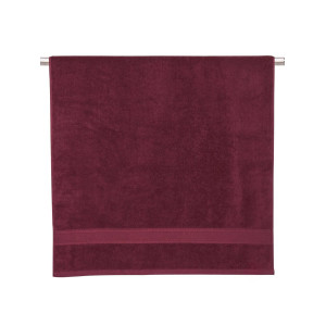Jockey 100% Cotton Terry Ultrasoft and Highly Absorbent 600 GSM Solid Bath Towel for Bathroom (Burgundy)