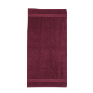 Jockey 100% Cotton Terry Ultrasoft and Highly Absorbent 600 GSM Solid Bath Towel for Bathroom (Burgundy)