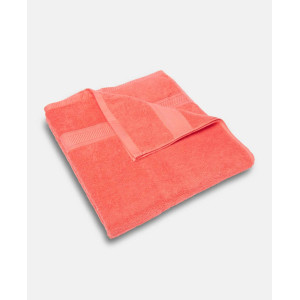 Jockey 100% Cotton Terry Ultrasoft and Highly Absorbent 600 GSM Solid Bath Towel for Bathroom (Coral)