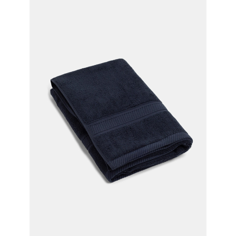 Jockey 100% Cotton Terry Ultrasoft and Highly Absorbent 600 GSM Solid Bath Towel for Bathroom (Navy Blue)