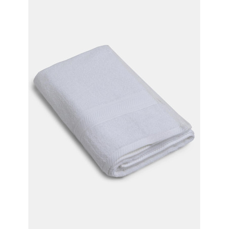 Jockey 100% Cotton Terry Ultrasoft and Highly Absorbent 600 GSM Solid Bath Towel for Bathroom (White)