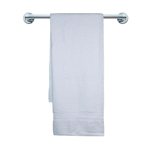 Jockey 100% Cotton Terry Ultrasoft and Highly Absorbent 600 GSM Solid Bath Towel for Bathroom (White)
