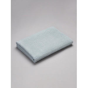 SPACES 100% Cotton Terry Ultrasoft and Quick Absorbent 420 GSM Solid Bath Towel for Bathroom (Delicate Blue)