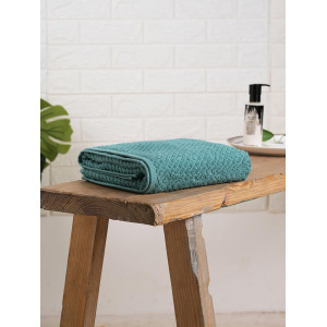 SPACES 100% Cotton Terry Ultrasoft and Quick Absorbent 420 GSM Solid Bath Towel for Bathroom (Dusty Turquoise)