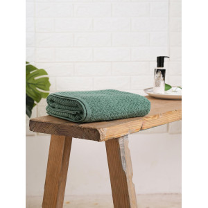 SPACES 100% Cotton Terry Ultrasoft and Quick Absorbent 420 GSM Solid Bath Towel for Bathroom (Malachite Green)