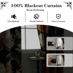 3D Printed Blackout Fabric Set of 2 Curtains for Bedroom (Colorful Building Lights at Sea-Shore of the Media City)